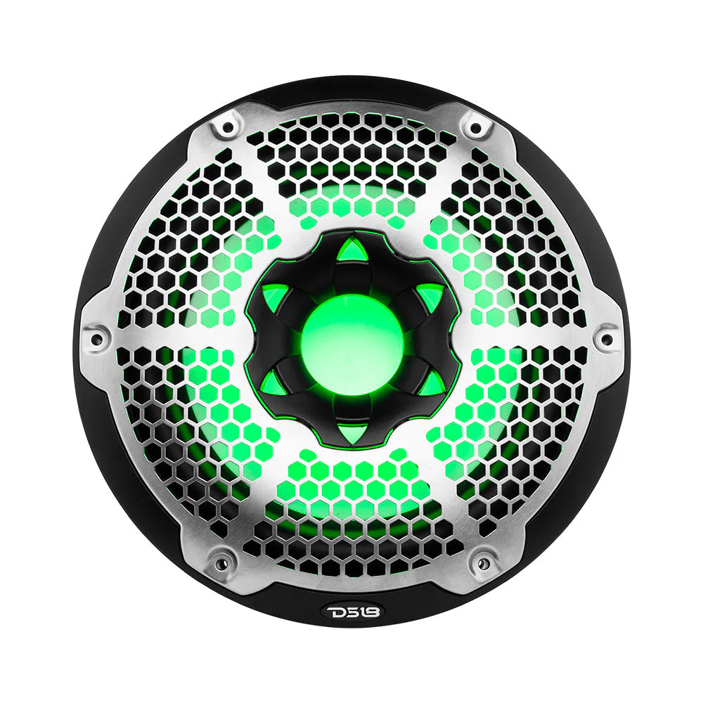 DS18 HYDRO 10 Subwoofer wRGB Lights  600W  Black NXL10SUBBK