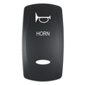 Pacer Actuator  HORN fV Series Contura Switches  Black  Laser Etched TopBottom Light EV2LEHRN