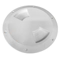 SeaDog Textured Quarter Turn Deck Plate  White  6 3361621