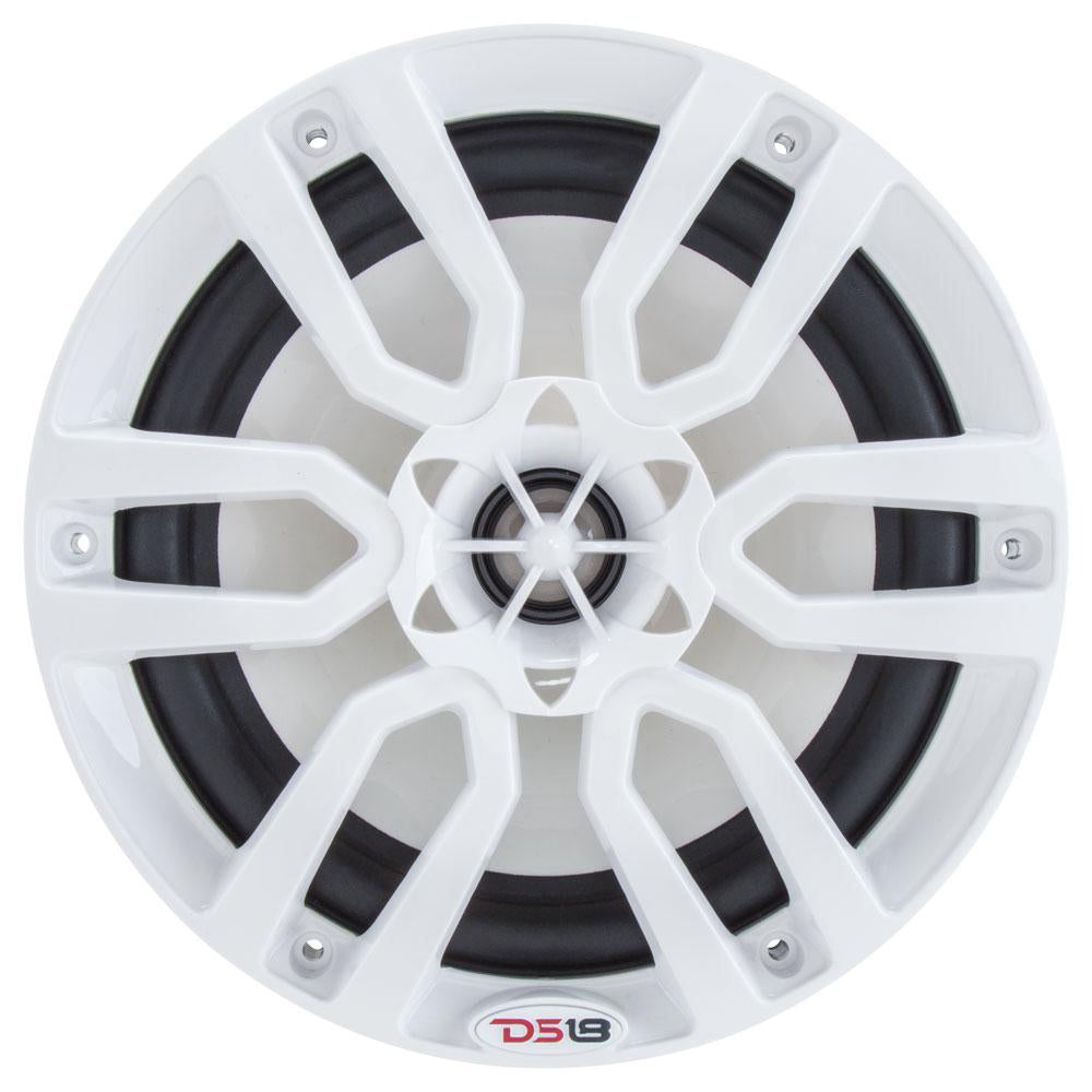 DS18 HYDRO 65 2Way Marine Speakers wRGB LED Lights 300W  White NXL6