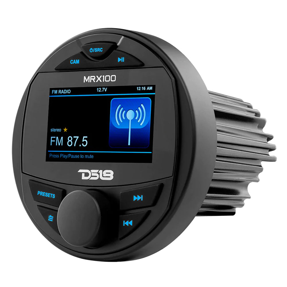 DS18 MRX100 2 Zone Marine Head Unit wTFT LCD Screen  4x50 Watts Max MRX100