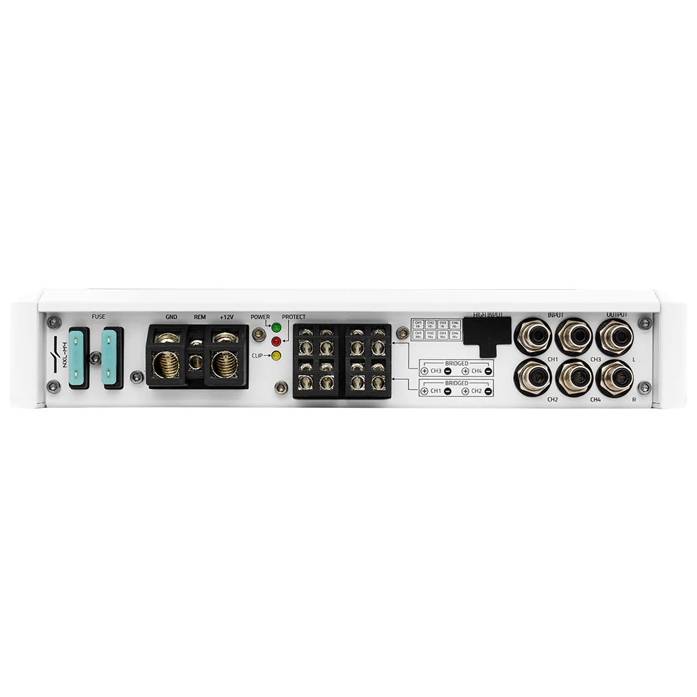 DS18 NXLM4 Full Range 4 Channel IPX5 Marine Grade Amplifier  150 x 4W  4Ohm NXLM4